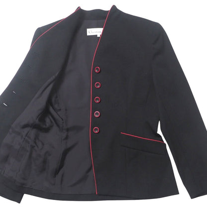 Christian Dior Suit Mdi5M1030 Wool Black Red Women 9