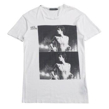 Dolce&Gabbana Short Sleeve T-Shirt G8U45T/G7Fz2 Cotton White Mens 44