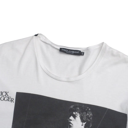 Dolce&Gabbana Short Sleeve T-Shirt G8U45T/G7Fz2 Cotton White Mens 44