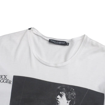 Dolce&Gabbana Short Sleeve T-Shirt G8U45T/G7Fz2 Cotton White Mens 44