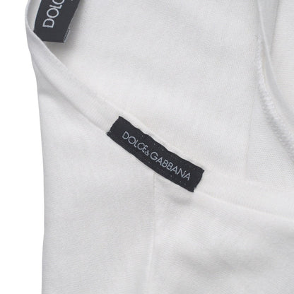 Dolce&Gabbana Short Sleeve T-Shirt G8U45T/G7Fz2 Cotton White Mens 44