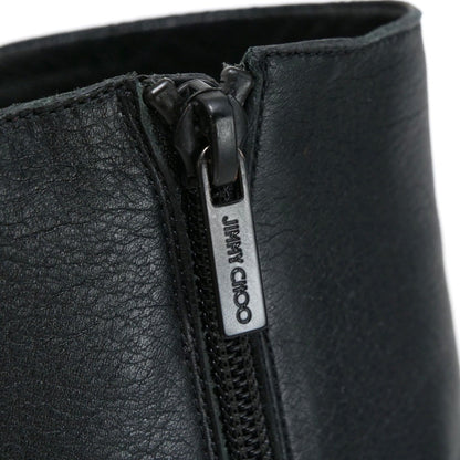Jimmy Choo Boots Leather Black Type Bryer Women 40
