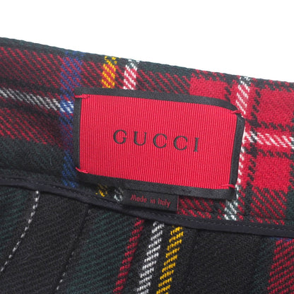 Gucci Mini Skirt 583857 100% Wool Red Women 40