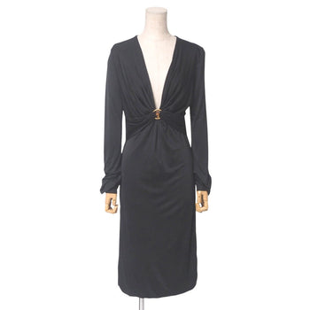 Gucci One Piece Rayon Black 271415 X6221 Women M