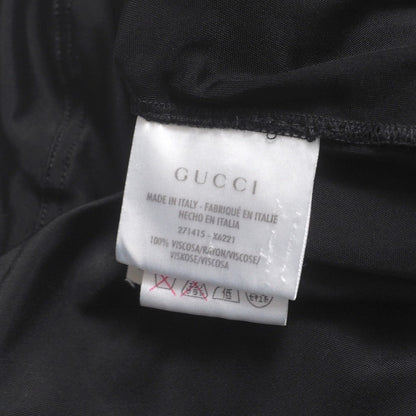 Gucci One Piece Rayon Black 271415 X6221 Women M