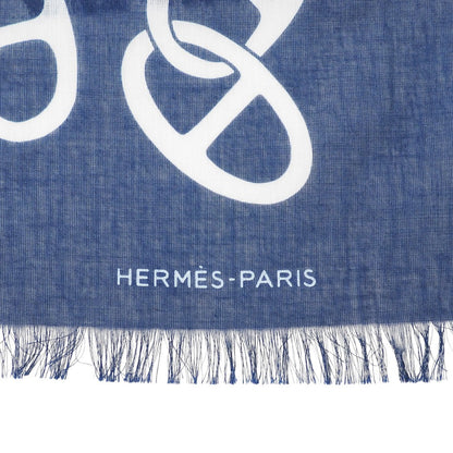 Hermes Stall ??????? Cotton Navy White
