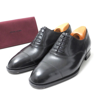 John Lobb Dress Shoes Leather Black Mens 709
