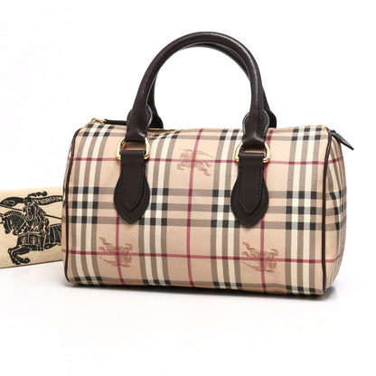 Burberry Handbag 3460094 Pvc Beige Black White Red Women