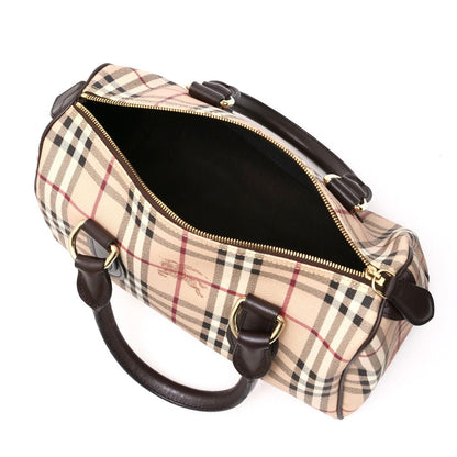 Burberry Handbag 3460094 Pvc Beige Black White Red Women