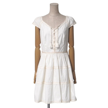 Prada One Piece 78% Cotton, 17% Nylon, 5% Elastane White/Stitch
