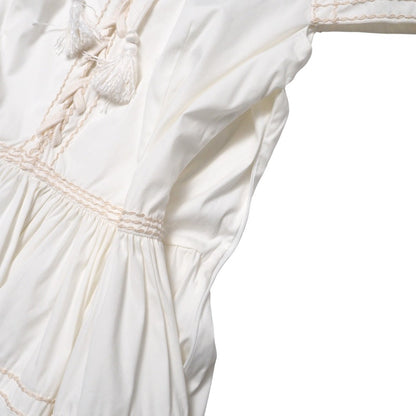 Prada One Piece 78% Cotton, 17% Nylon, 5% Elastane White/Stitch