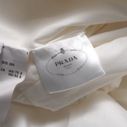 Prada One Piece 78% Cotton, 17% Nylon, 5% Elastane White/Stitch