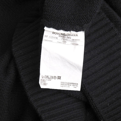 Dolce&Gabbana Knit Cashmere Black Gold Red G2043K Mens 54