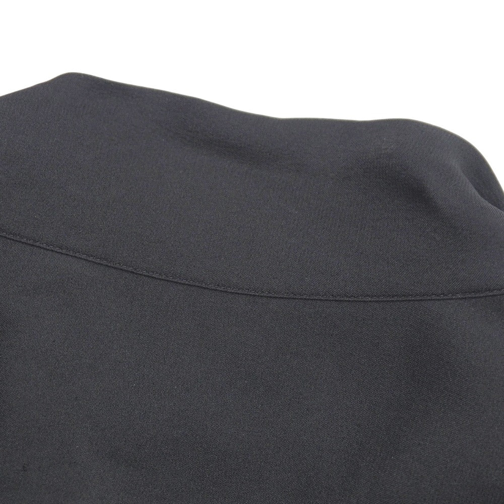 Chanel Blouse Silk Black D-Tk-9064 Women 42