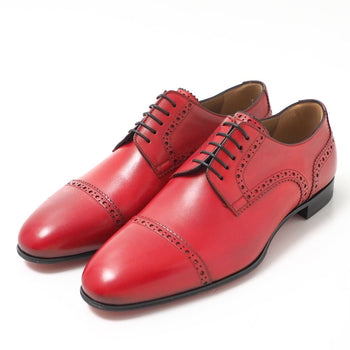 Christian Louboutin Dress Shoes Leather Red Type Mens 39 1/2