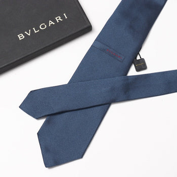 Bvlgari Tie Silk Blue Type Mens