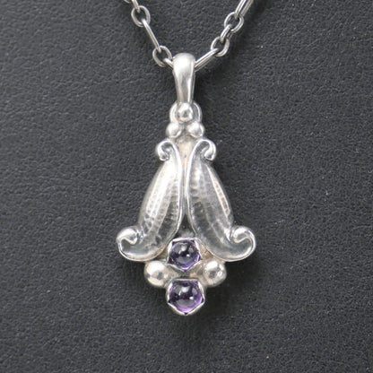 Georg Jensen Necklace Silver925 Silver Purple Type Women