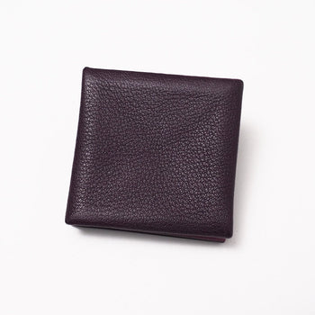 Hermes Coin Case Genuine Leather Purple Unisex