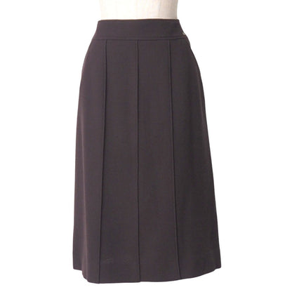 Chanel Skirt Wool Wine Red Type P14382V07503 Women 44