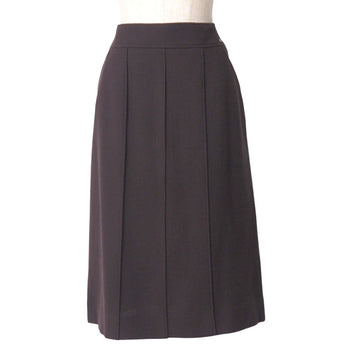 Chanel Skirt Wool Wine Red Type P14382V07503 Women 44