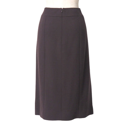 Chanel Skirt Wool Wine Red Type P14382V07503 Women 44