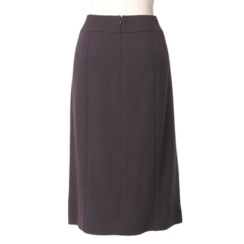 Chanel Skirt Wool Wine Red Type P14382V07503 Women 44