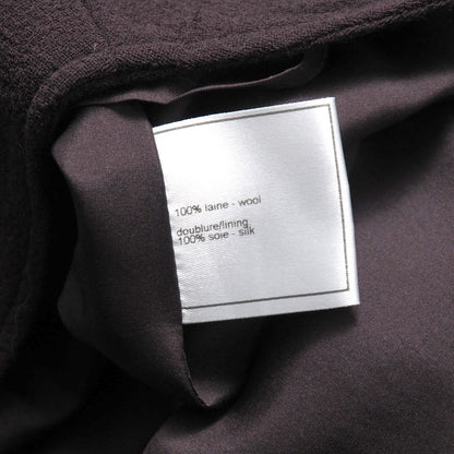 Chanel Skirt Wool Wine Red Type P14382V07503 Women 44