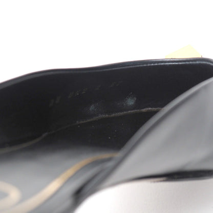 Valentino Garavani Mule Leather Black Gold Women 37