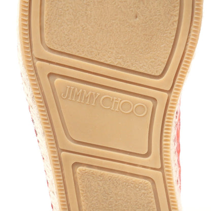 Jimmy Choo Slip-On Leather Red Type Mens 41