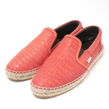 Jimmy Choo Slip-On Leather Red Type Mens 41