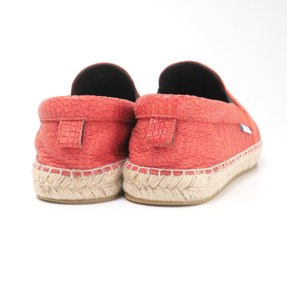 Jimmy Choo Slip-On Leather Red Type Mens 41