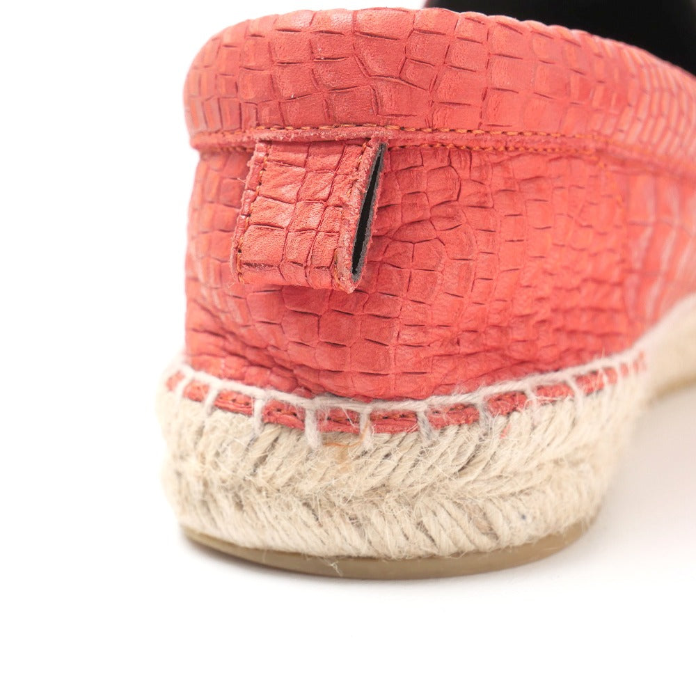 Jimmy Choo Slip-On Leather Red Type Mens 41