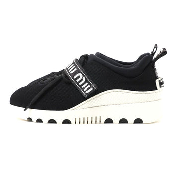 Miumiu Sneakers Rubber Sole Two-Tone (Black) Maglia Maria Women 35 1/2