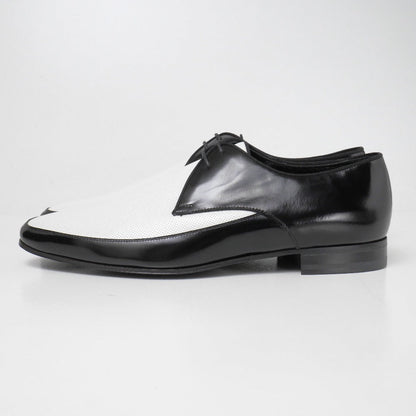 Saint Laurent Paris Dress Shoes Genuine Leather White X Black 315205 Mens 42