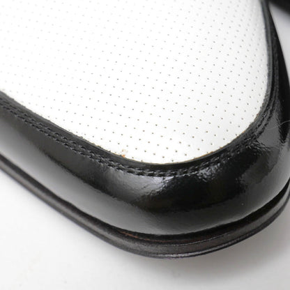 Saint Laurent Paris Dress Shoes Genuine Leather White X Black 315205 Mens 42