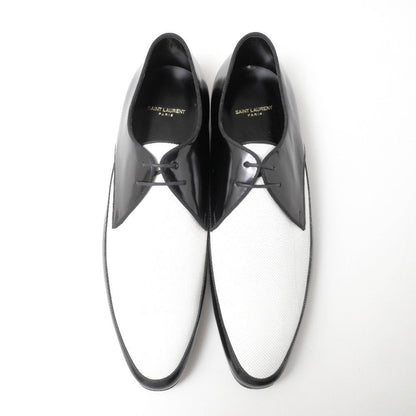 Saint Laurent Paris Dress Shoes Genuine Leather White X Black 315205 Mens 42