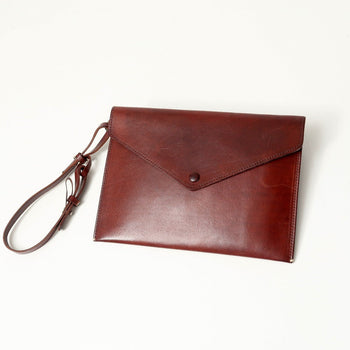 Arts&Science Pouch Genuine Leather Brown Unisex(Unisex)