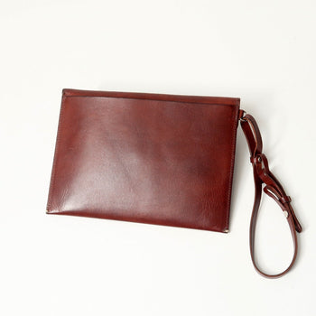 Arts&Science Pouch Genuine Leather Brown Unisex(Unisex)