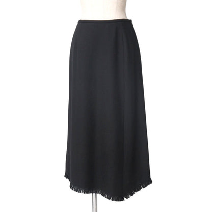 Burberry Skirt Wool Black Fx072-758 Women 38