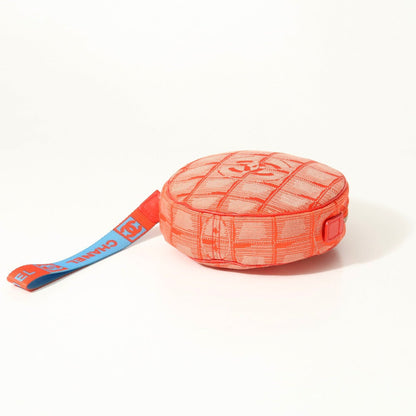 Chanel Accessory Pouch Nylon Jacquard Red New Travel Line Women