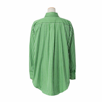 Marni Long Sleeve Shirt Cotton Green White Cama0586S0 Utc318 Women 38