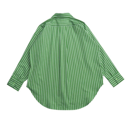 Marni Long Sleeve Shirt Cotton Green White Cama0586S0 Utc318 Women 38