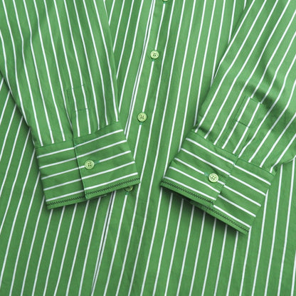 Marni Long Sleeve Shirt Cotton Green White Cama0586S0 Utc318 Women 38