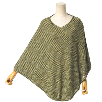 Missoni Poncho Wool Green Type White P01Qw0D4581 Women Free