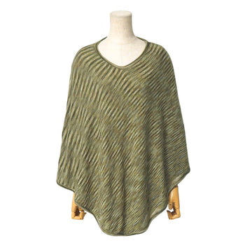 Missoni Poncho Wool Green Type White P01Qw0D4581 Women Free