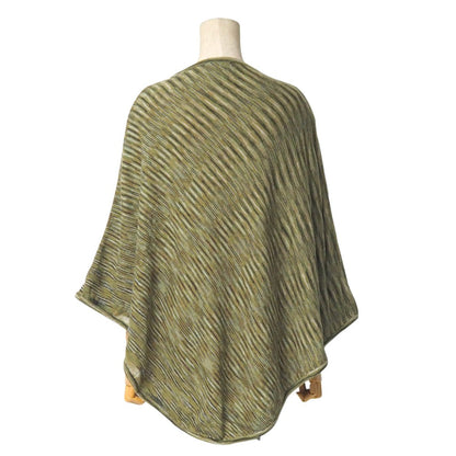 Missoni Poncho Wool Green Type White P01Qw0D4581 Women Free
