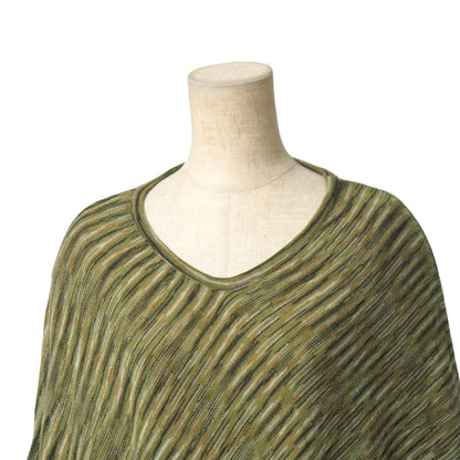 Missoni Poncho Wool Green Type White P01Qw0D4581 Women Free