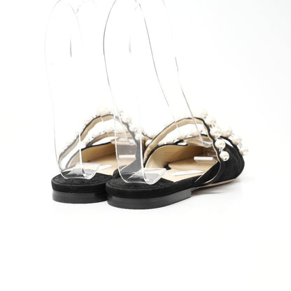 Jimmy Choo Mule Suede Black Type White Type 34