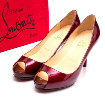 Christian Louboutin Pumps Patent Leather Wine Red Type 36