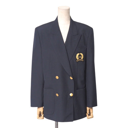 Christian Dior Tailored Jacket Wool Navy Gold Z0A0102 M